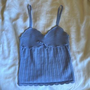 Aritzia periwinkle lace top